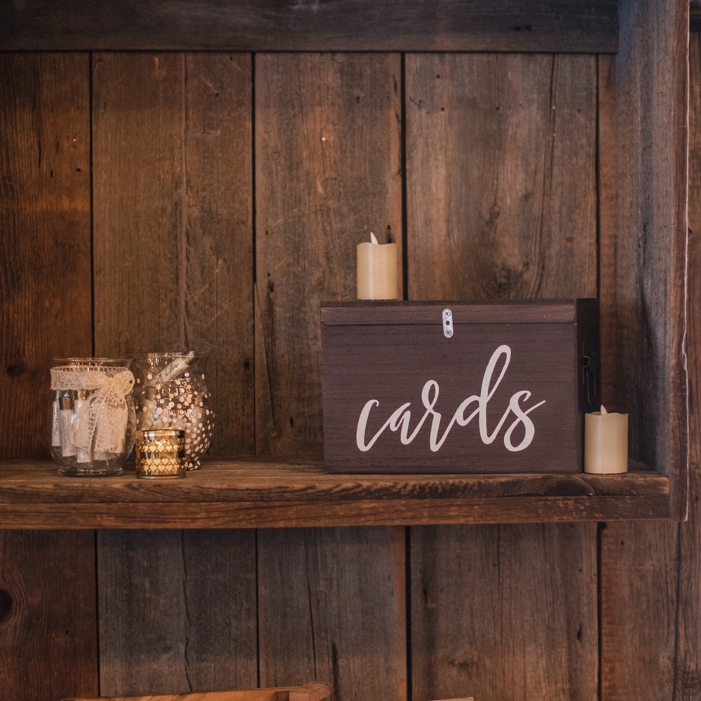 Rustic card box